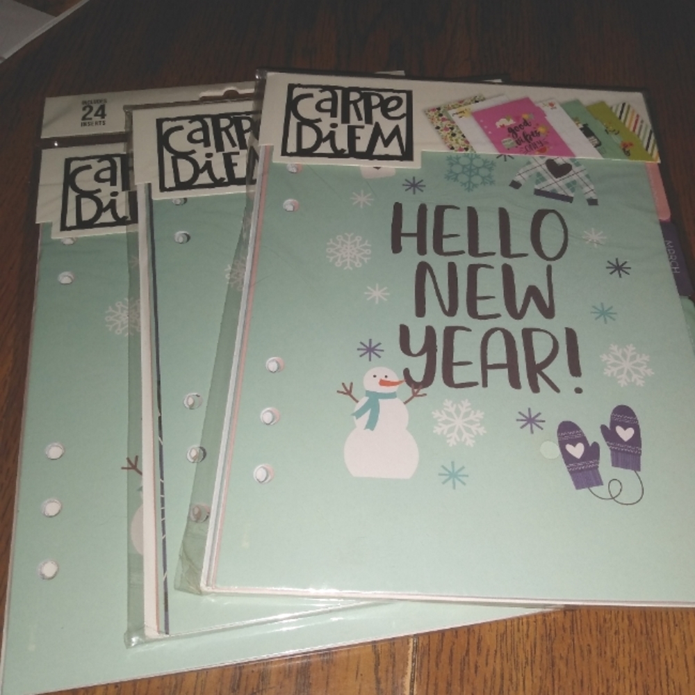 Carpe Diem blank planner inserts